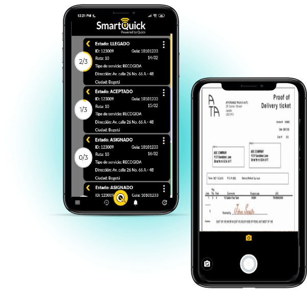 Aplicación Móvil TMS de Control SmartQuick